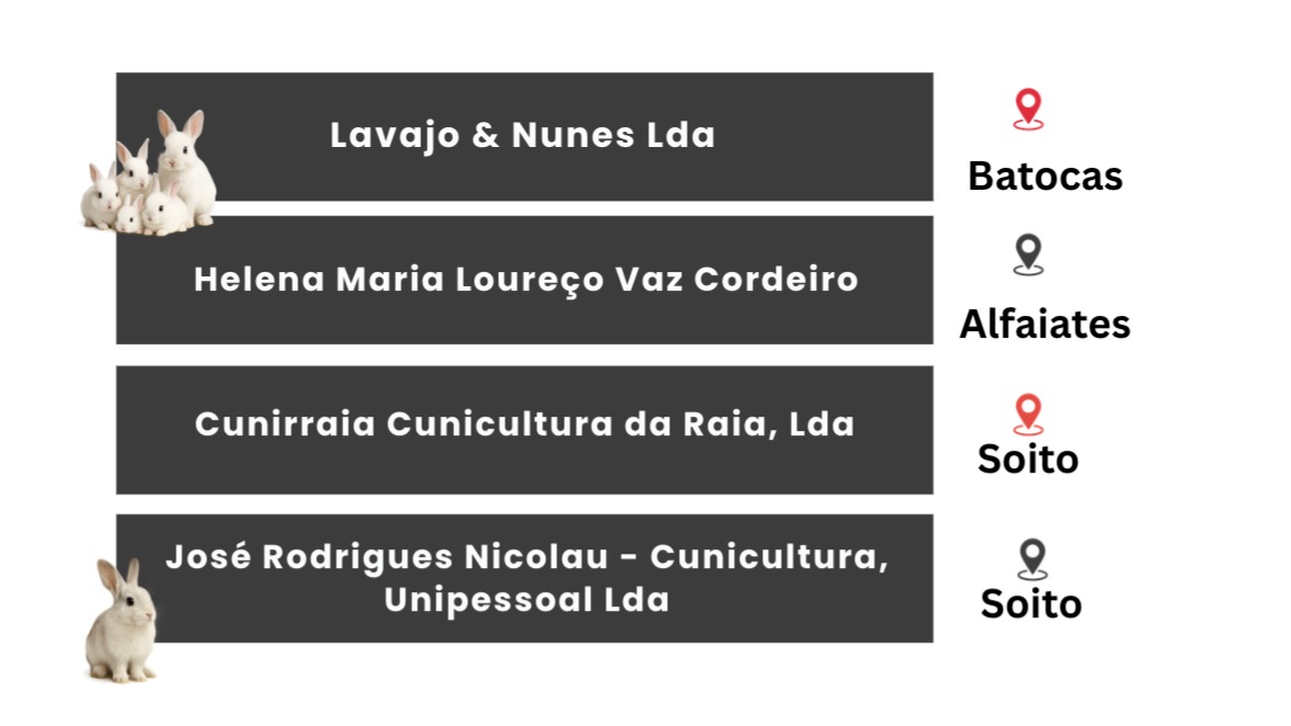 Criadores  de Coelhos do Concelho de Sabugal